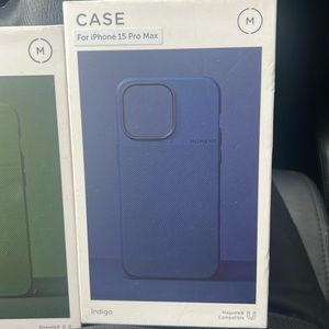 iPhone 15 Pro Max cases in Indigo, olive green, Brand new! Sorry no more black!